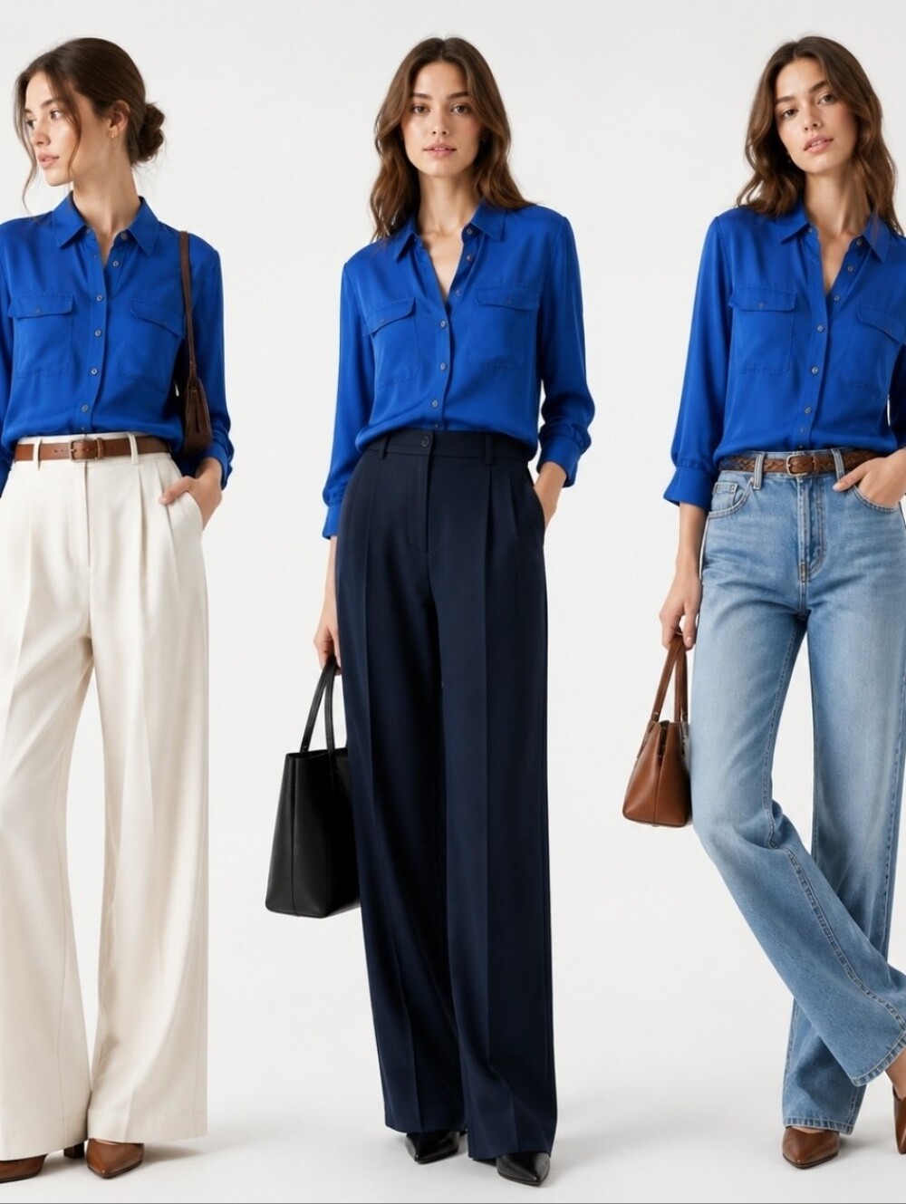 Two by Vincent Camuto Blue Button Up Blouse Size XS
